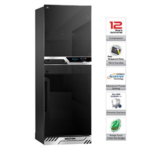 Walton 380 Litter Refrigerator | WFC-3F5-I5-GEDE-FD (Inverter) | Official Walton Fridge
