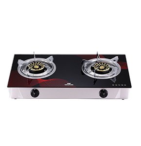 Walton Glass Top Double Burner Gas Stove | WGS-Camellia Double | Official Walton Gas Stove
